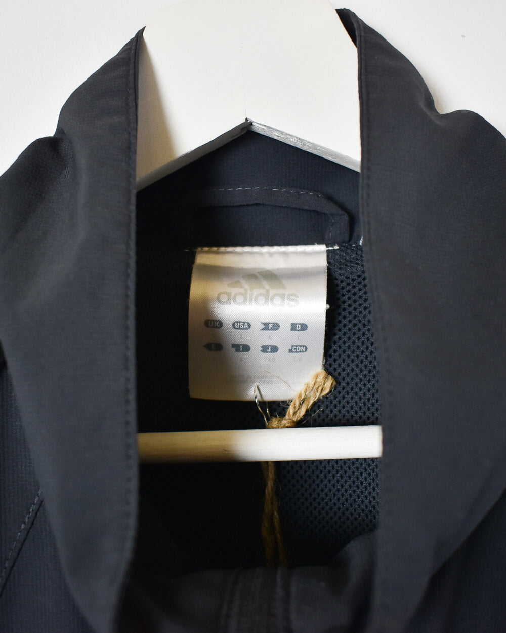 Black Adidas Windbreaker Jacket - Large