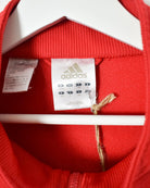 Red Adidas Tracksuit Top - Large