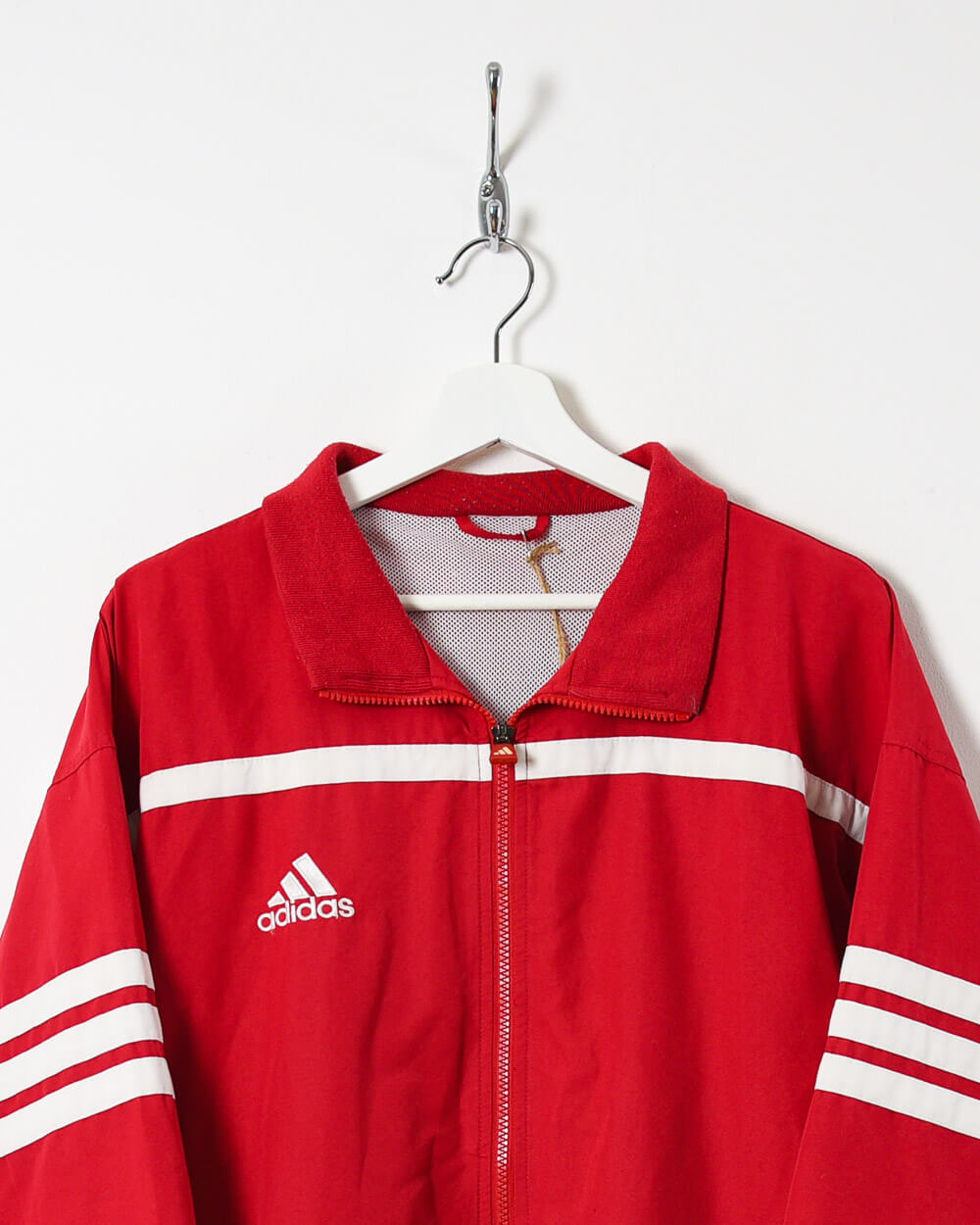 Red Adidas Windbreaker Jacket - Large