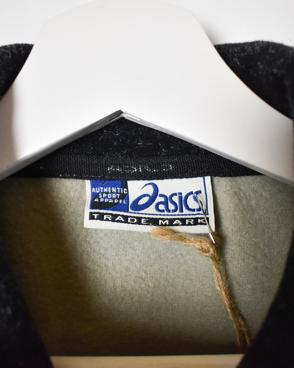 Khaki Asics Zip-Through Colour Block Fleece - XX-Large