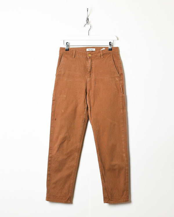 Brown Carhartt WIP Boyfriend Carpenter Jeans - W29 L28
