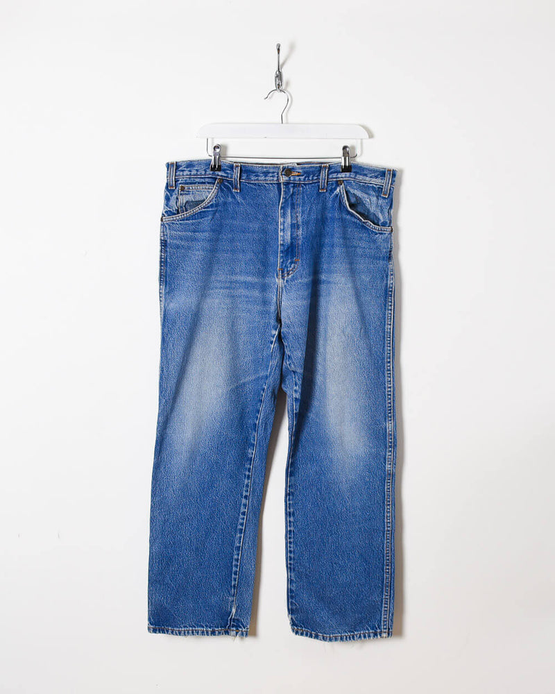 Melting Prædike Uforglemmelig Vintage 00s Cotton Plain Blue Dickies Jeans - W38 L30– Domno Vintage