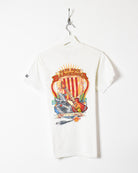 White Hard Rock Café Barcelona T-Shirt - Small
