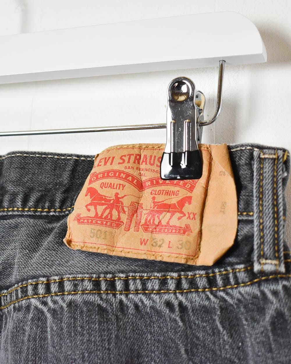 Grey Levi's 501 Jeans - W32 L28