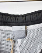 Black Nike 3/4 Length Mesh Shorts - Large
