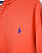 Orange Polo Ralph Lauren Zip-Through Hoodie - XX-Large
