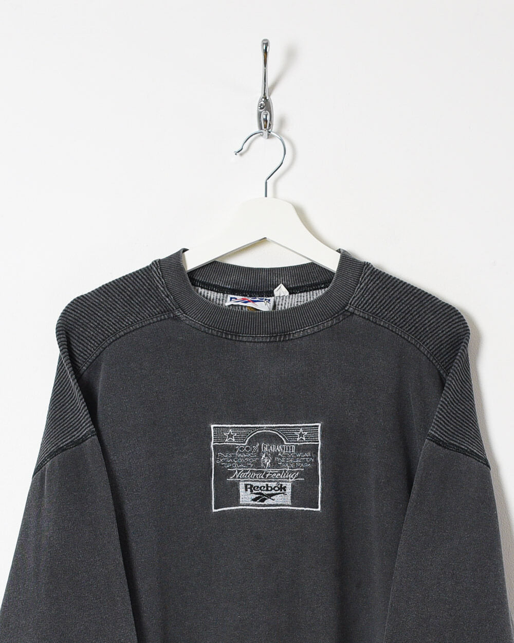 Grey Reebok Natural Feeling Sweatshirt - Medium