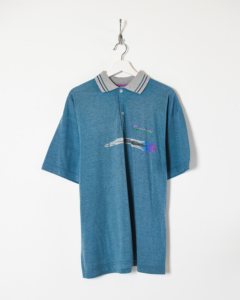 Blue Reebok Polo Shirt - X-Large