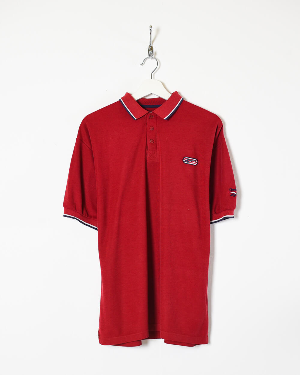 Red Reebok Polo Shirt - Large