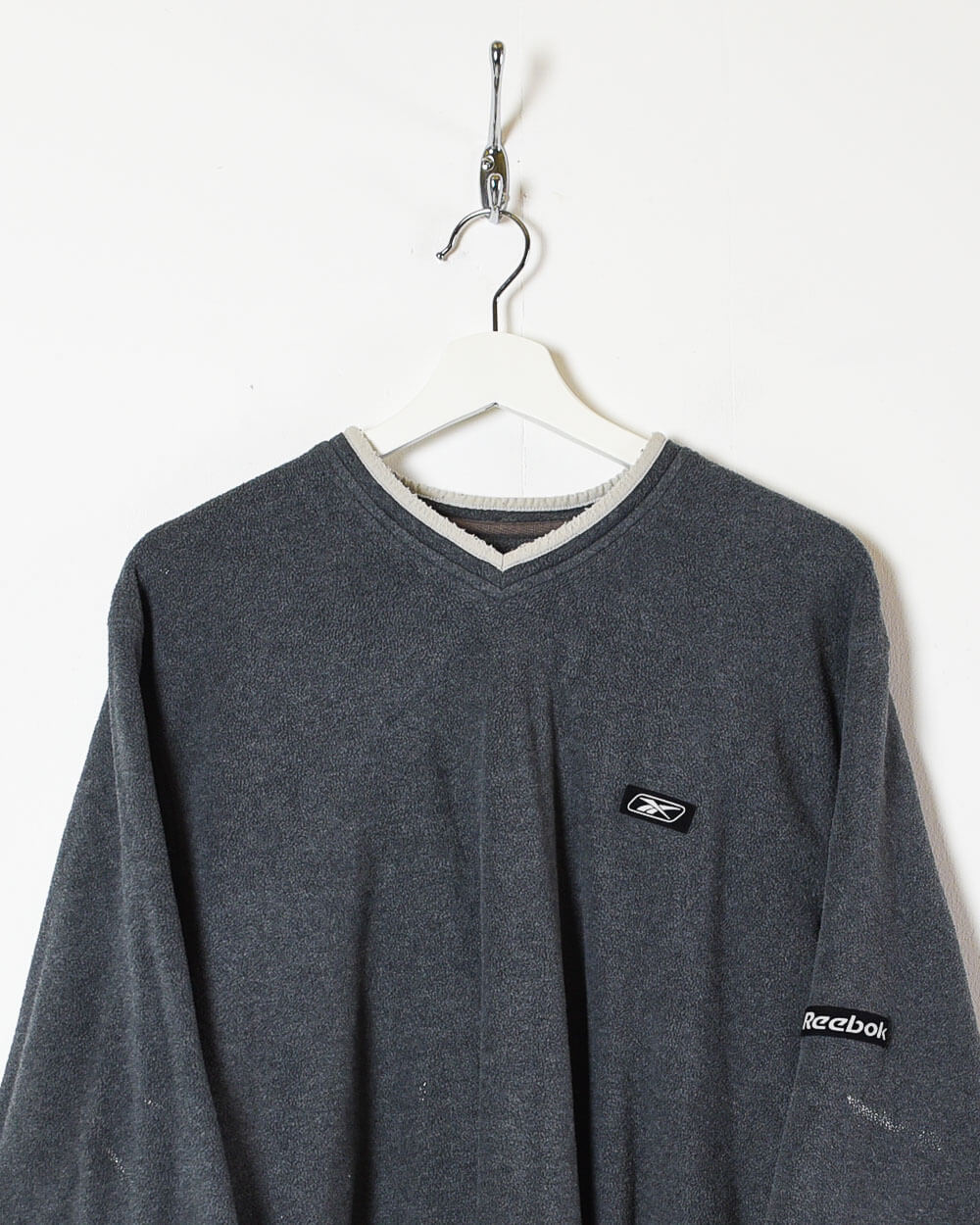 Grey Reebok Pullover Fleece - Large