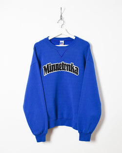 Blue Russell Minnetonka Sweatshirt - Medium