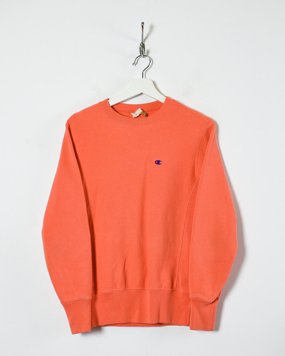 Orange Champion Women's Reverse Weave Sweatshirt - Small 