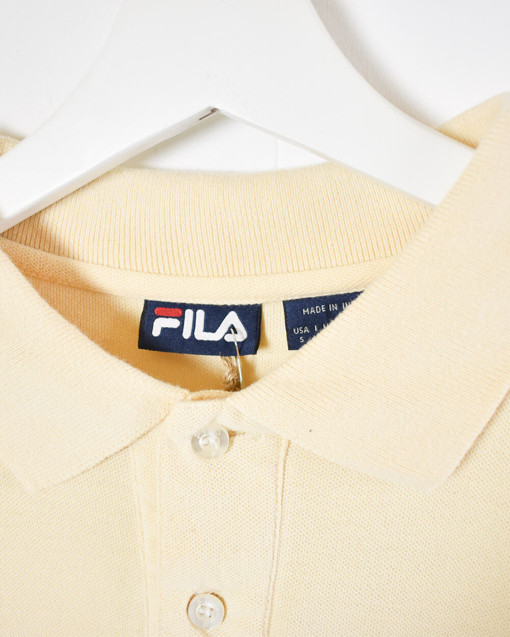 Yellow Fila Polo Shirt - Medium