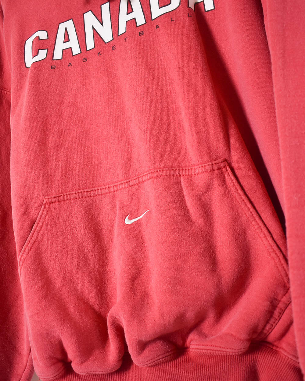 Red Nike Canada Basketball Hoodie - Large