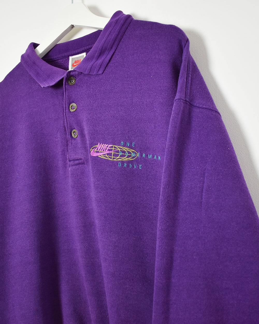Purple Nike One Bowerman Drive Sweatshirt - Medium