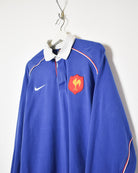 Blue Nike France Rugby Shirt - Large