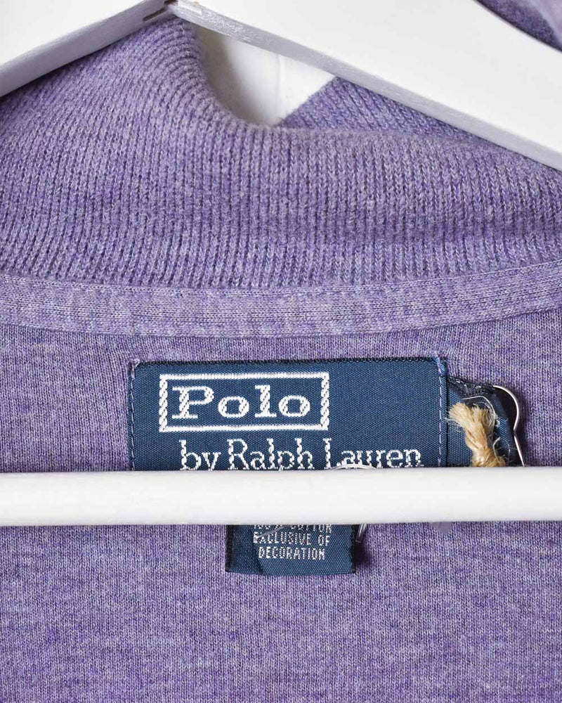 Purple Polo Ralph Lauren 1/4 Zip Sweatshirt - XX-Large