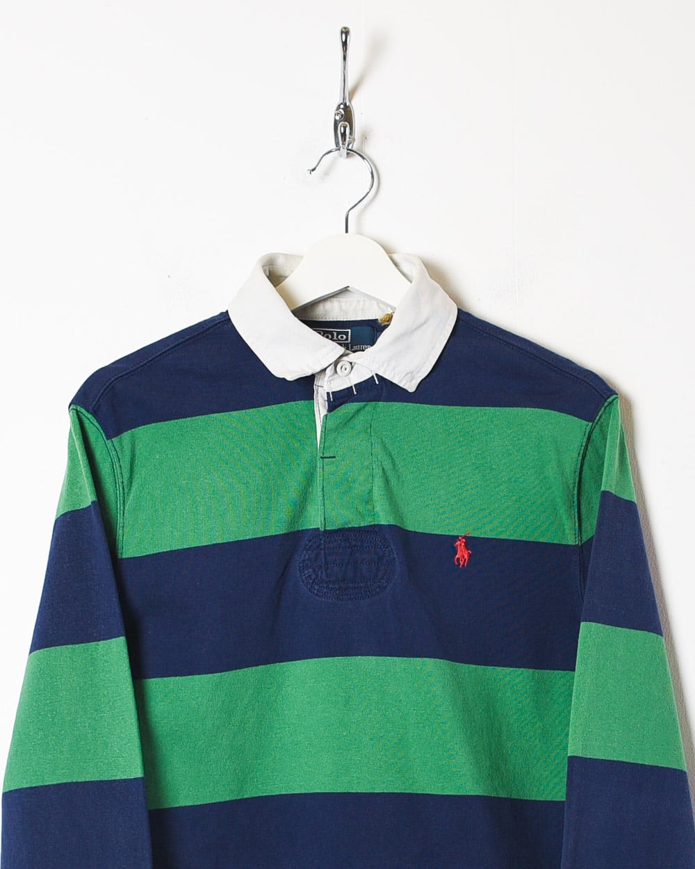 Green Polo Ralph Lauren Rugby Shirt - Small