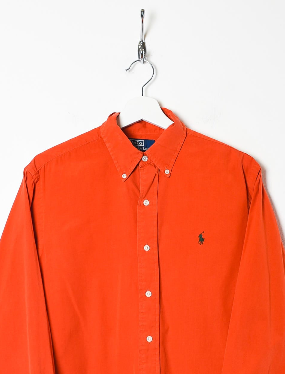 Orange Polo Ralph Lauren Shirt - Medium