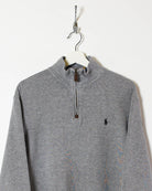 Stone Ralph Lauren 1/4 Zip Sweatshirt - Small