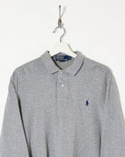 Stone Ralph Lauren Long Sleeved Polo Shirt - Large