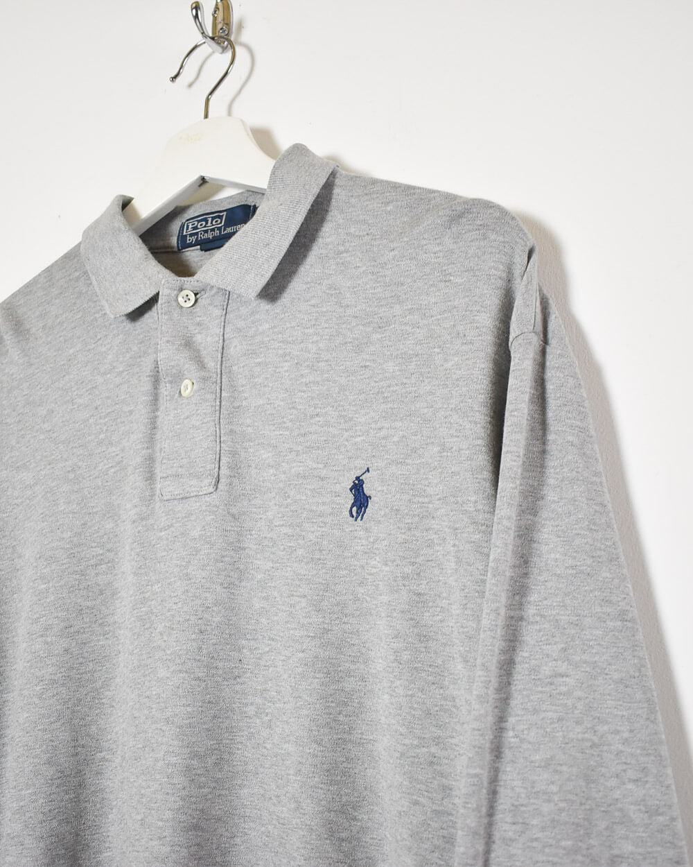 Stone Ralph Lauren Long Sleeved Polo Shirt - Large