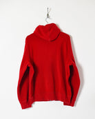 Red Ralph Lauren Zip-Through Hoodie - Large