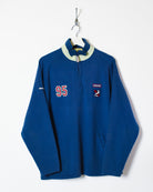 Blue Reebok 1895 1/4 Zip Sweatshirt - Large