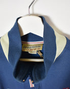 Blue Reebok 1895 1/4 Zip Sweatshirt - Large