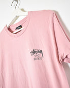 Pink Stussy Don’t Scratch T-Shirt - Small