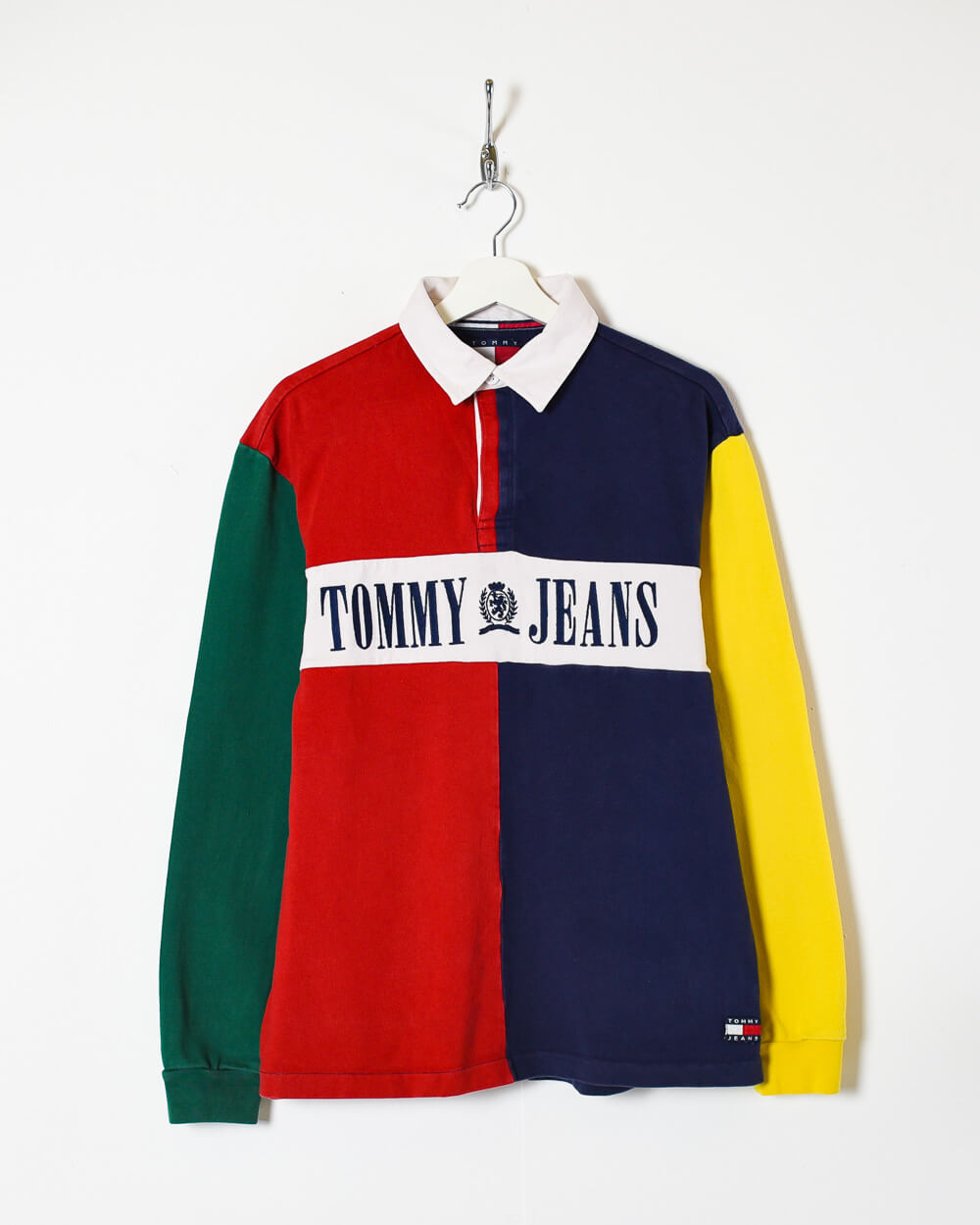 Red Tommy Jeans Rugby Shirt - Medium