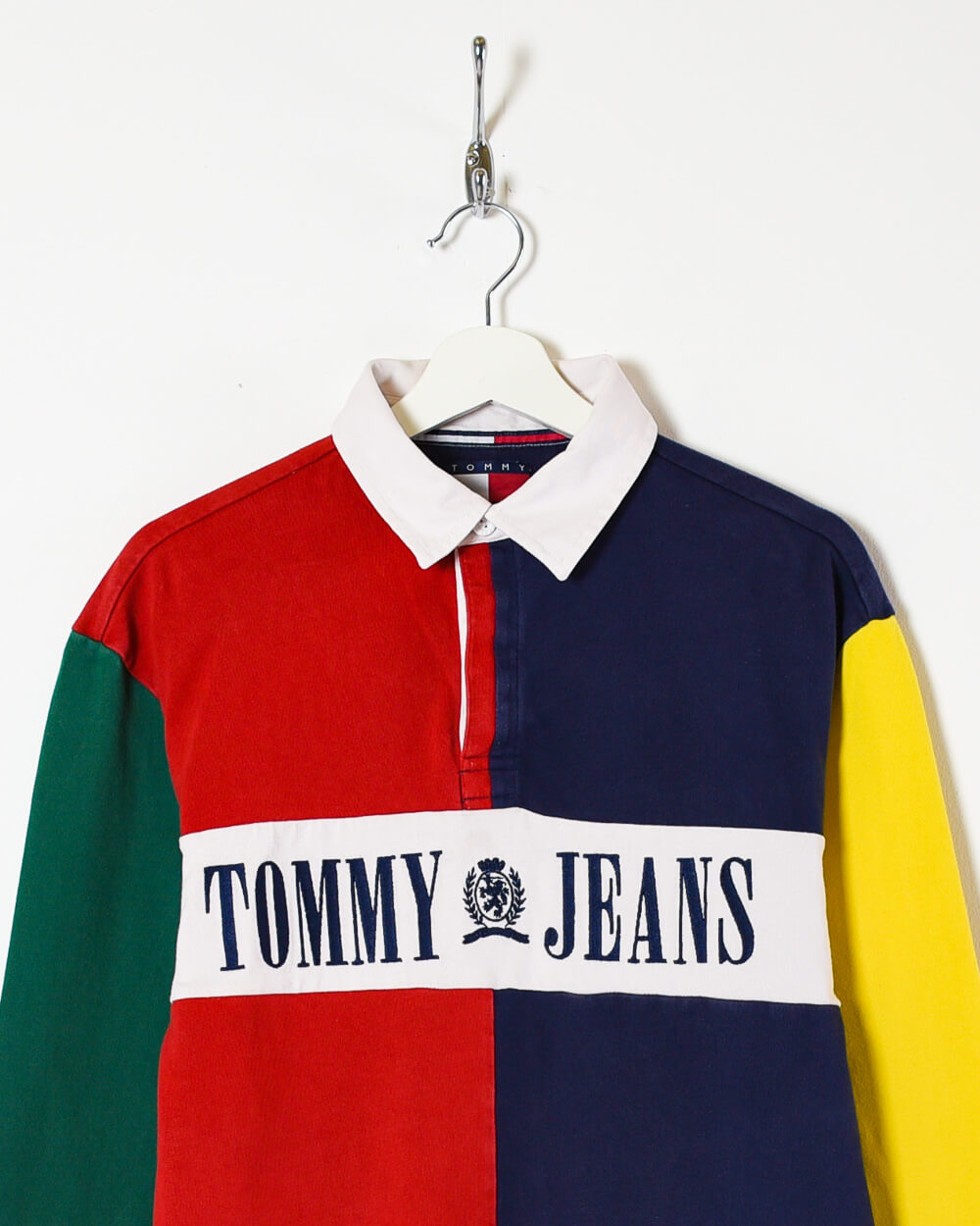 Red Tommy Jeans Rugby Shirt - Medium