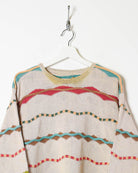Neutral Vintage Knitted Sweatshirt - Small