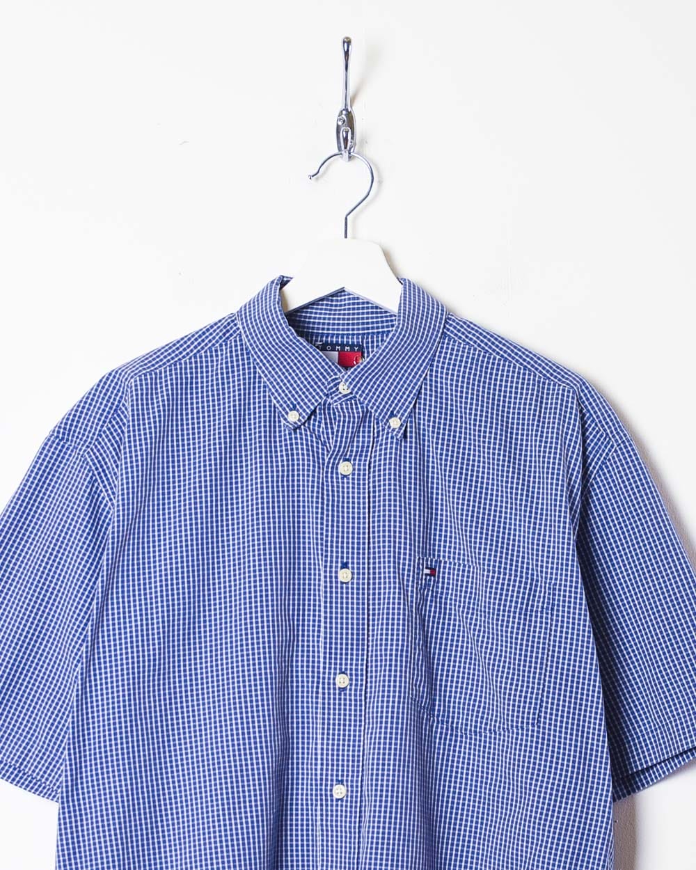 Blue Tommy Hilfiger Checked Shirt - Large