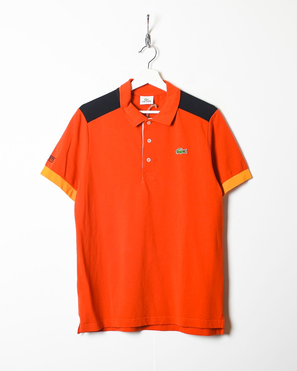 Vintage 10s Orange Lacoste Sport Polo Shirt Medium Cotton Domno Vintage