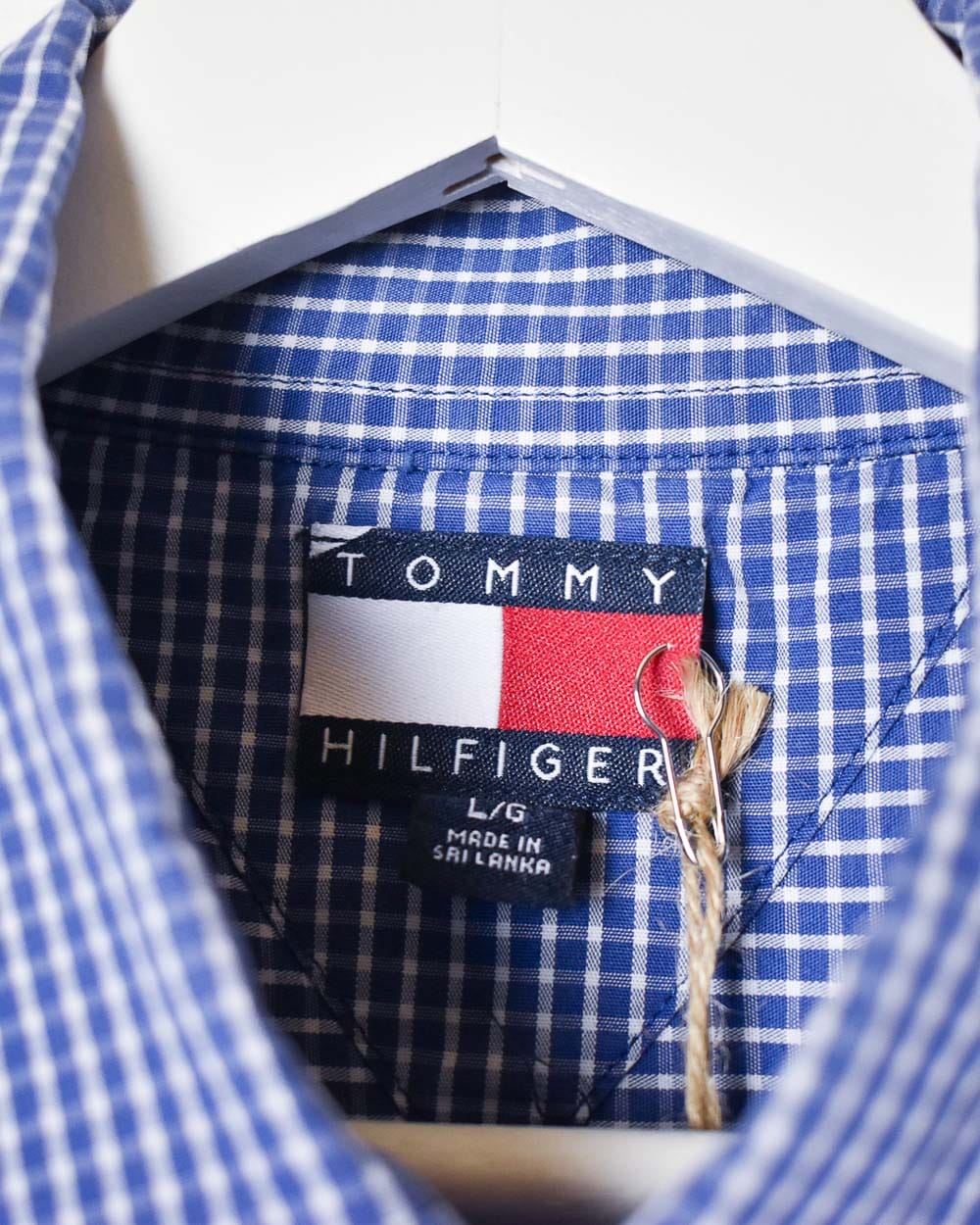 Blue Tommy Hilfiger Checked Shirt - Large
