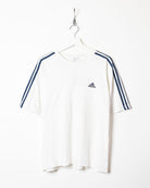 White Adidas T-Shirt - Medium