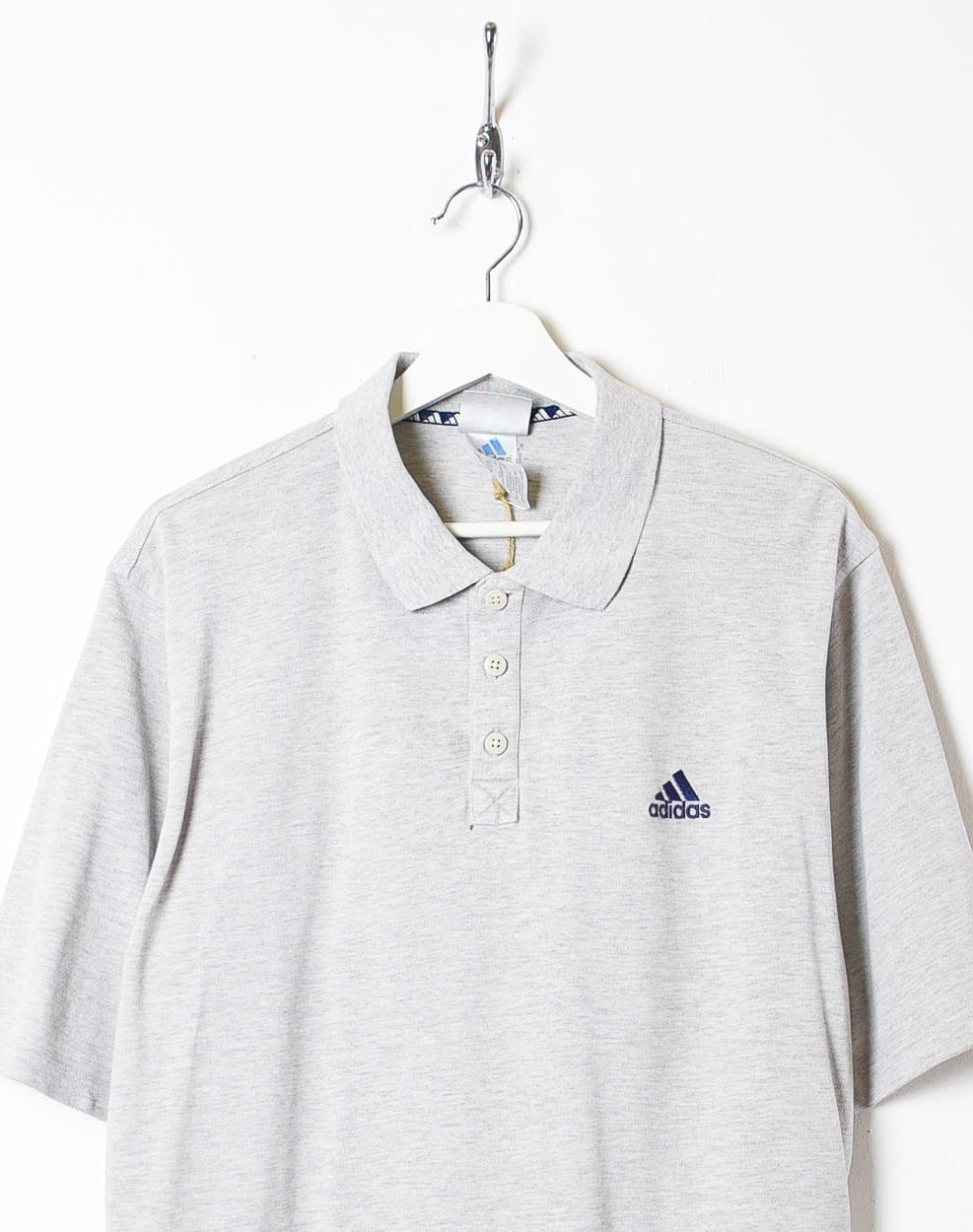 Stone Adidas Polo Shirt - Medium