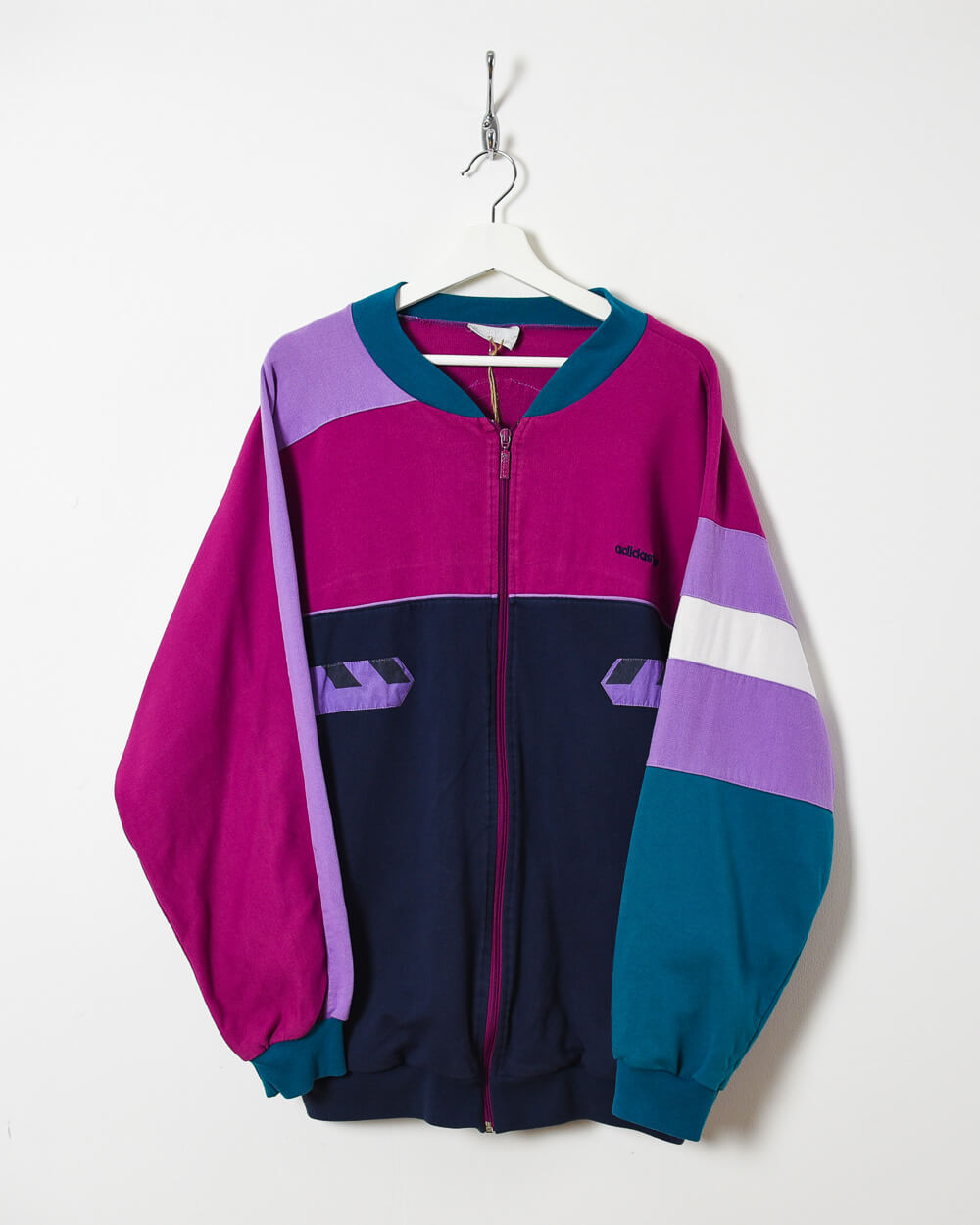 Purple Adidas Snow Camp Action Zip-Through Sweatshirt - XX-Large