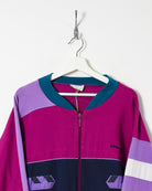Purple Adidas Snow Camp Action Zip-Through Sweatshirt - XX-Large