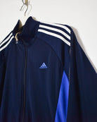 Navy Adidas Tracksuit Top - Small