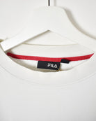 White Fila Sweatshirt - X-Large
