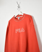 Orange Fila Sweatshirt - X-Large
