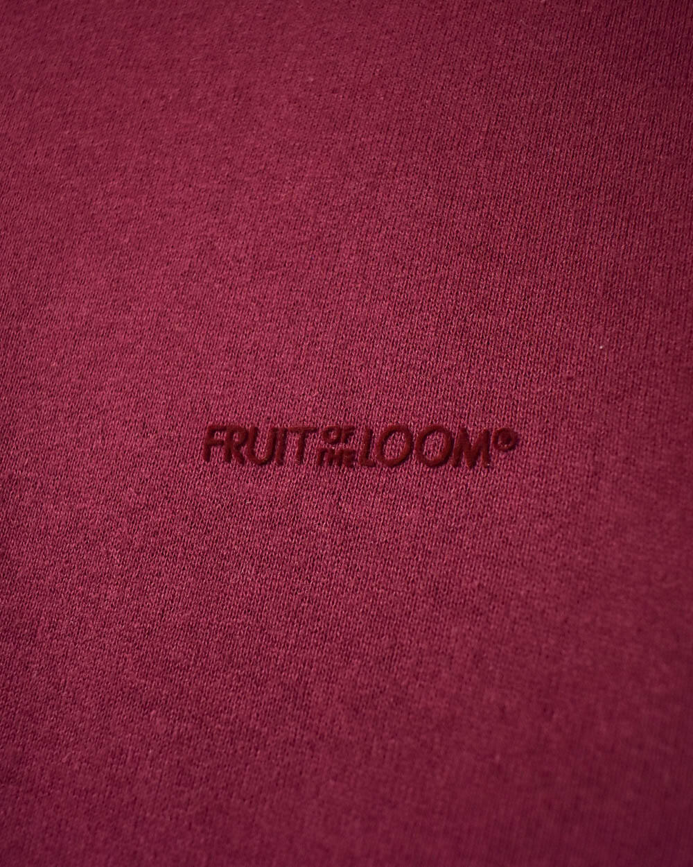 Maroon Fruit of The Loom Hoodie - Medium
