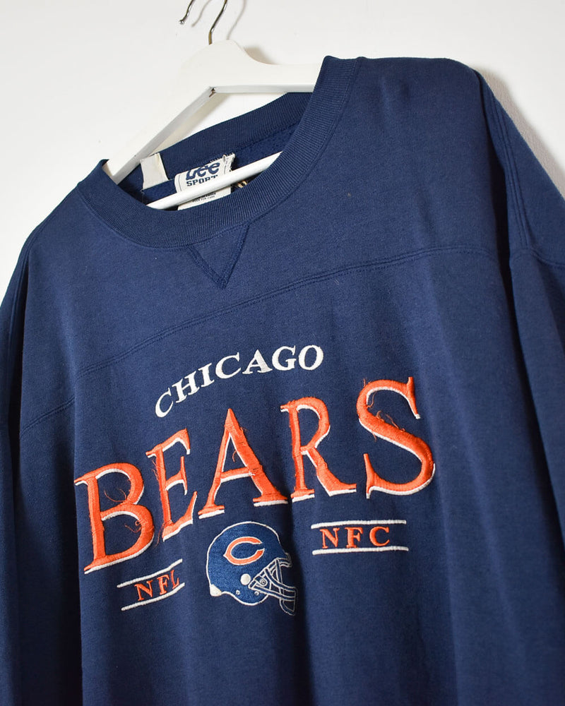 Vintage 90s Cotton Mix Navy Lee Sport Chicago Bears NFL Sweatshirt -  XX-Large– Domno Vintage