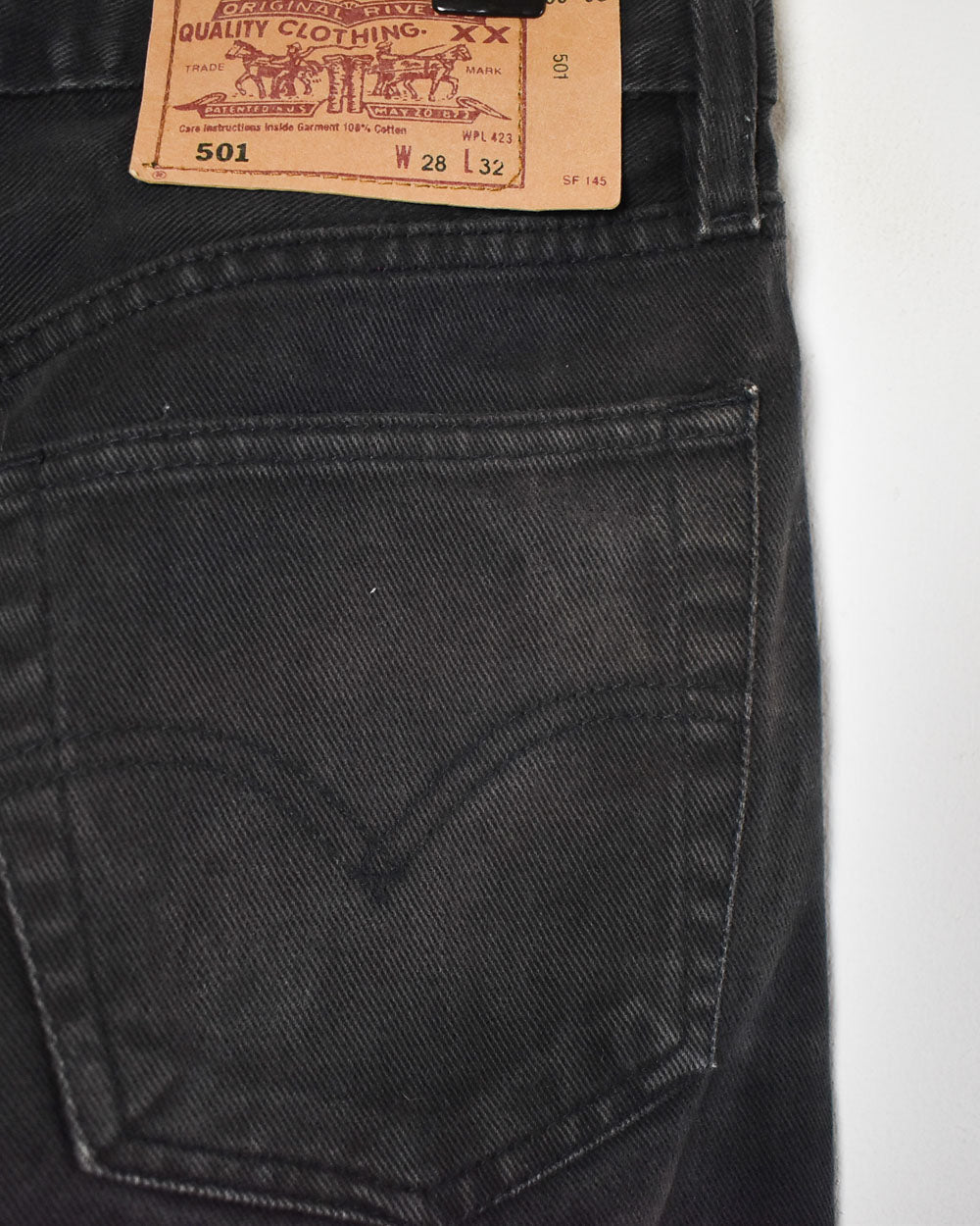 Black Levi's 501 USA Jeans - W28 L30