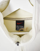 Neutral Nike 1/4 Zip Sweatshirt - Medium