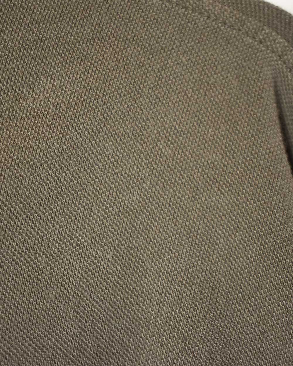 Brown Nike Long Sleeved Polo Shirt - Medium