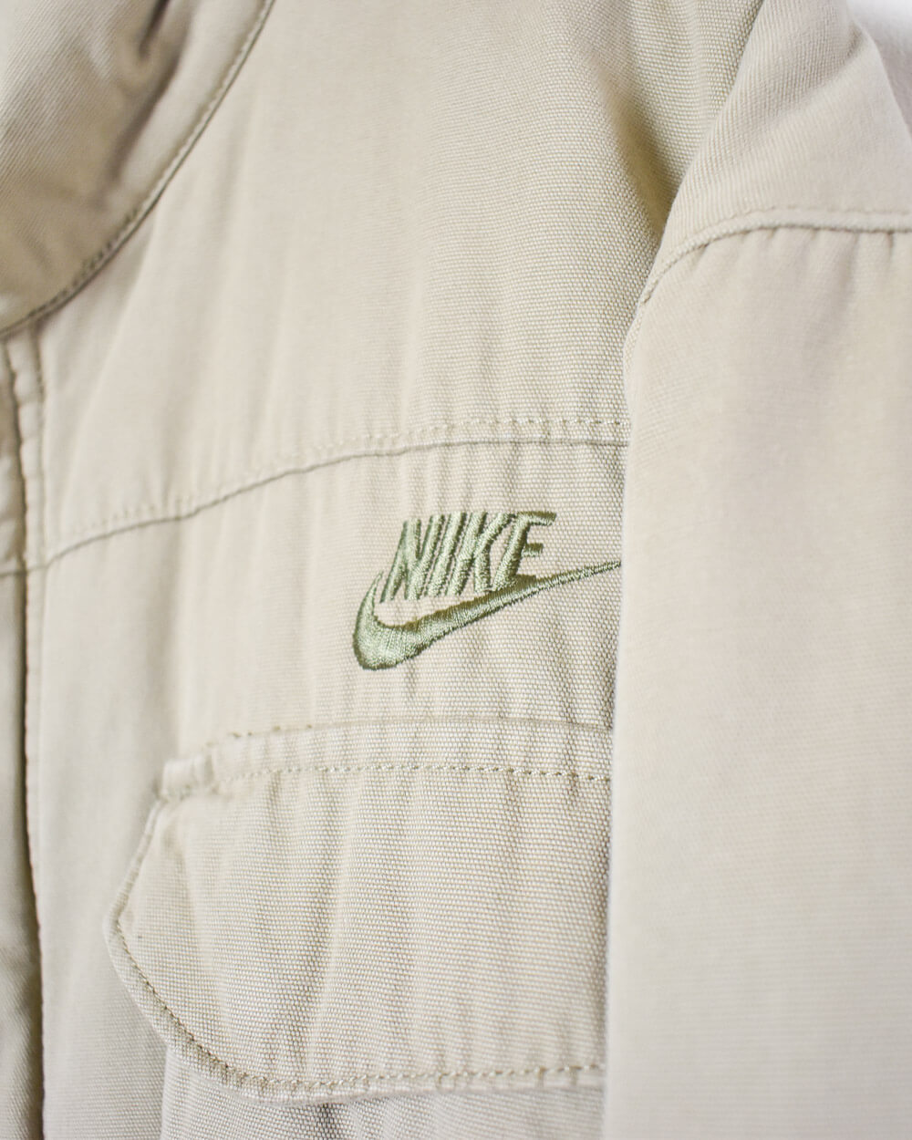 Khaki Nike Padded Parka Jacket - XX-Large