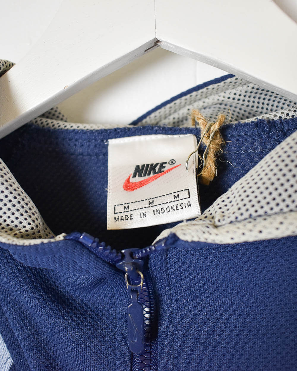 Navy Nike Women's Zip-Through Hoodie - Medium